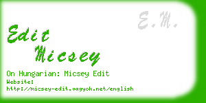 edit micsey business card